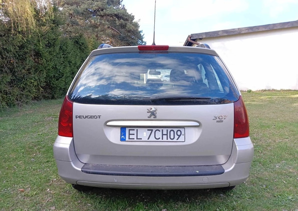Peugeot 307 cena 10950 przebieg: 206500, rok produkcji 2007 z Łódź małe 29
